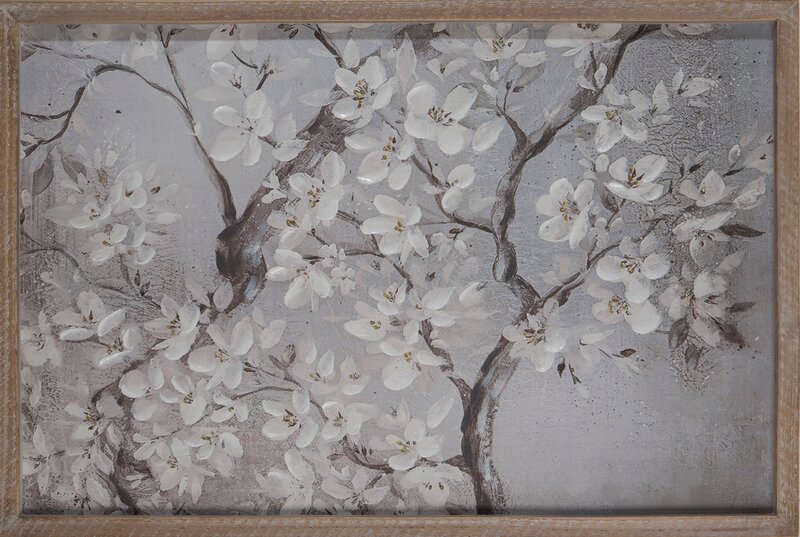 ArtFir Obraz KVETY 628 | béžová 60 x 40 cm