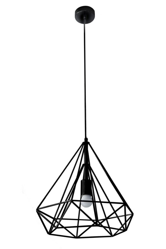 ArtFir Závesná lampa WIRE 03 | strieborná 36 x 62 cm
