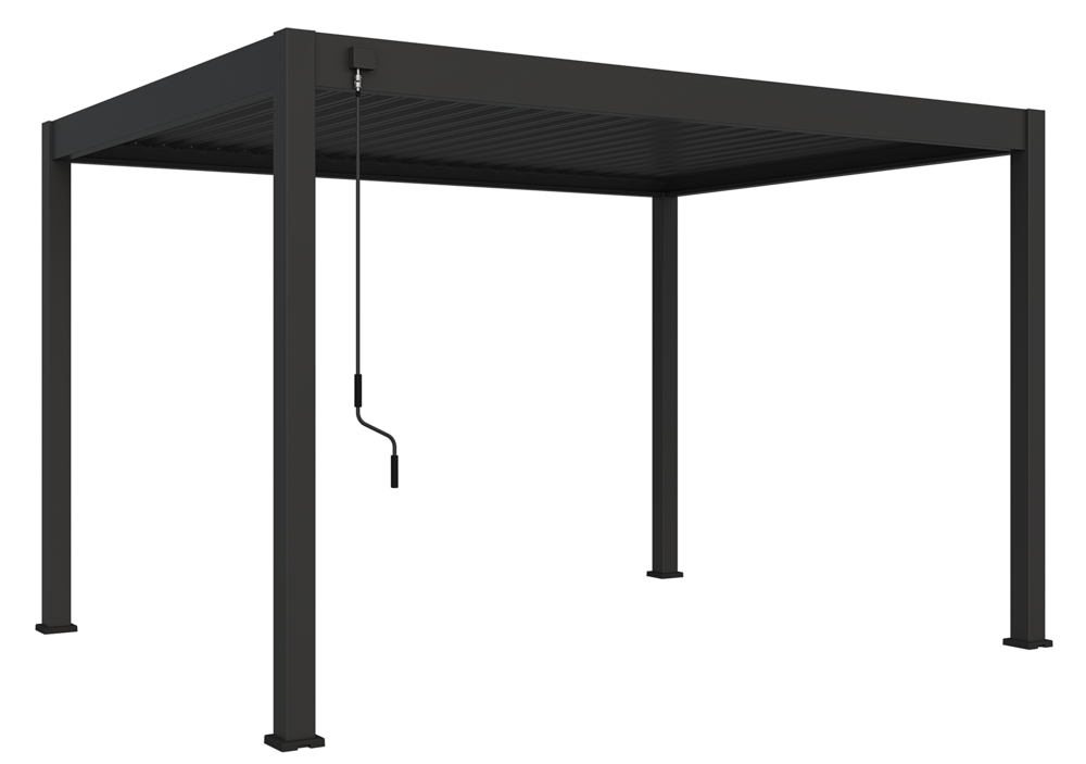 ArtRoja Bioklimatická hliníková pergola INTRO NEO voľne stojaca | antracit 3 x 4 m