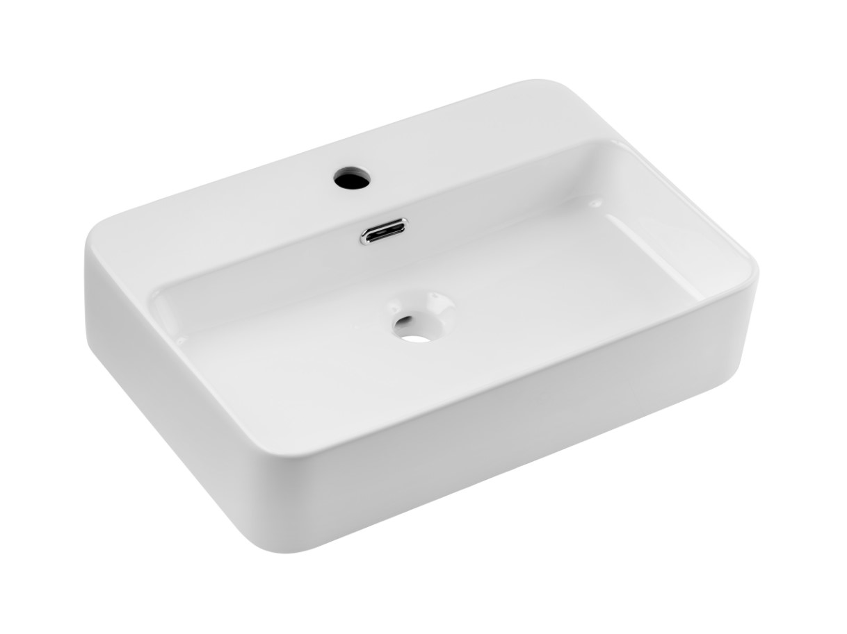 ArtCom Keramické umývadlo TRUST 2 E-6282 | biely lesk 55 cm