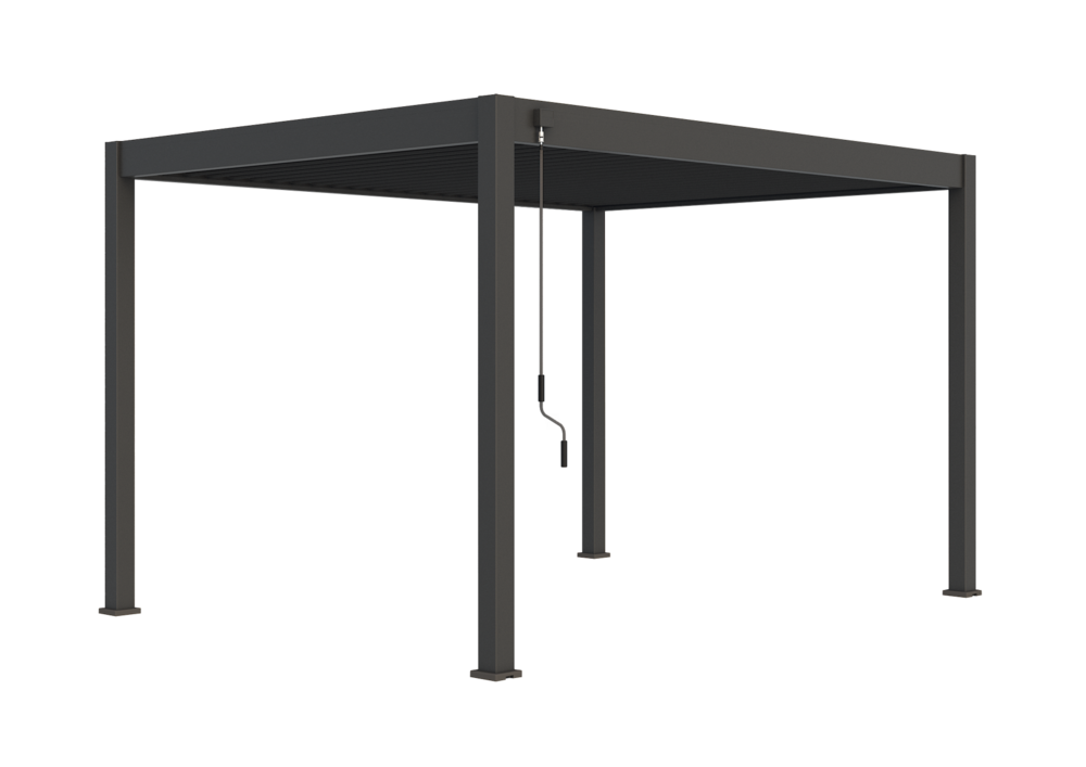 ArtRoja Bioklimatická hliníková pergola INTRO PLUS voľne stojaca | antracit 4 x 3 m