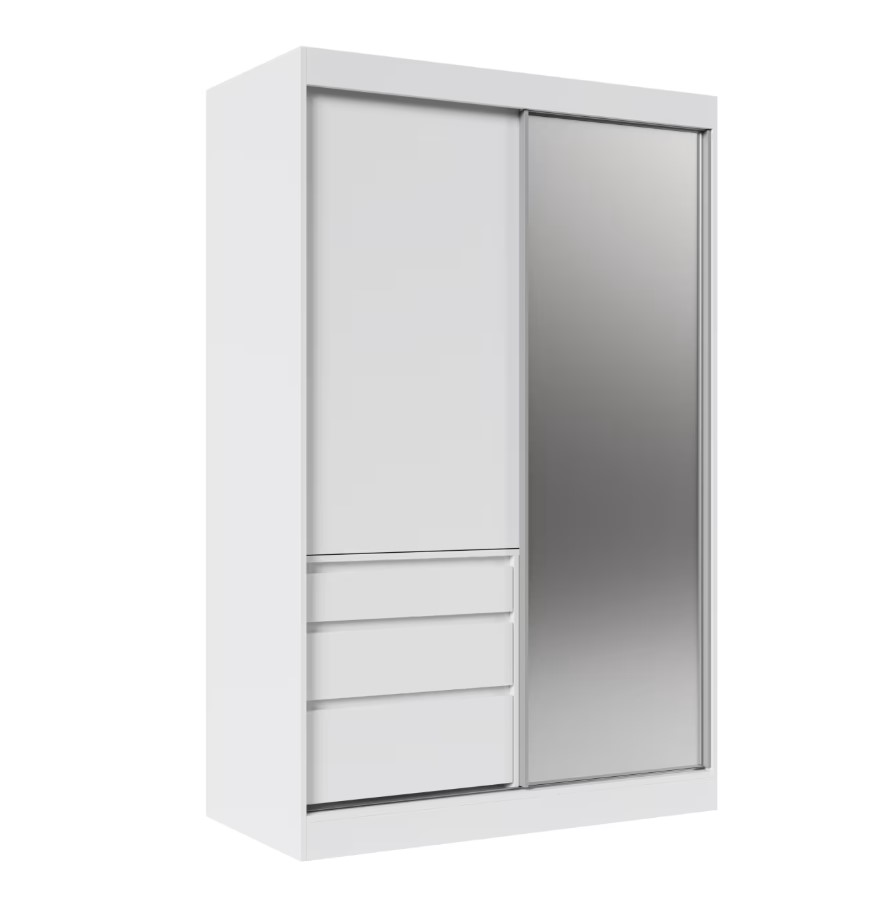 ArtAdrk Šatníková skriňa HAIDAR | biela 140 cm