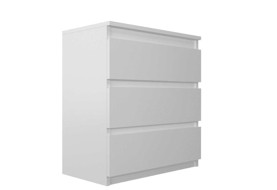 ArtAJ Komoda MAIKII 1 | biela 70 cm