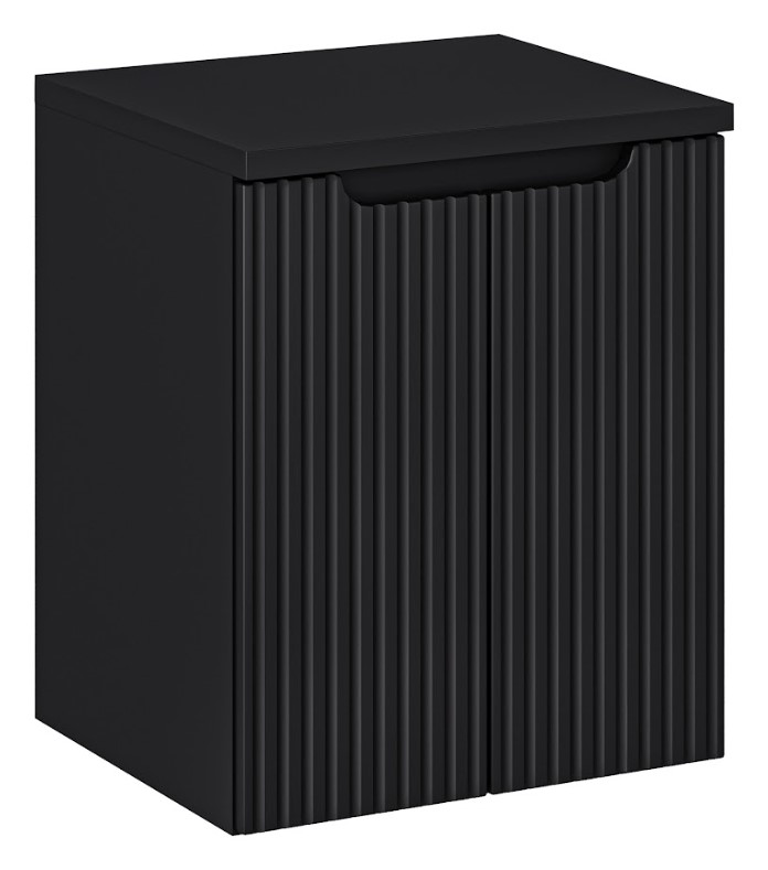 ArtCom Kúpeľňová skrinka s doskou NOVA Black D50/4 | 50 cm