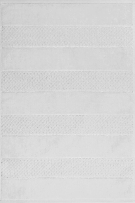 ArtFir Kúpeľňová predložka JESSI 01 | biela 50 x 70 cm