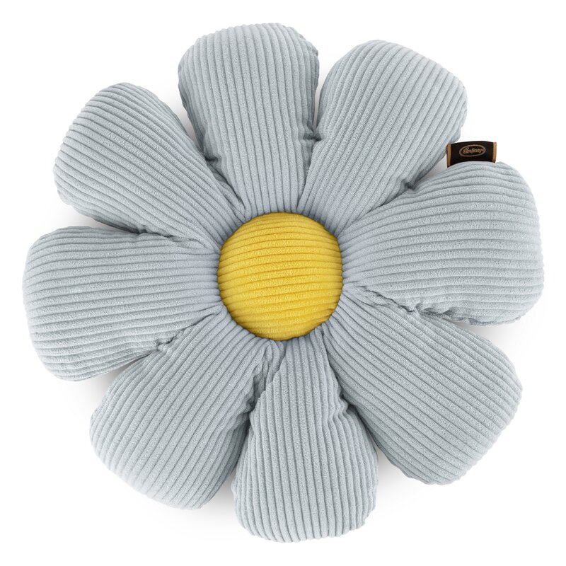 ArtFir Vankúš FLOWER 40 | strieborná 37 cm