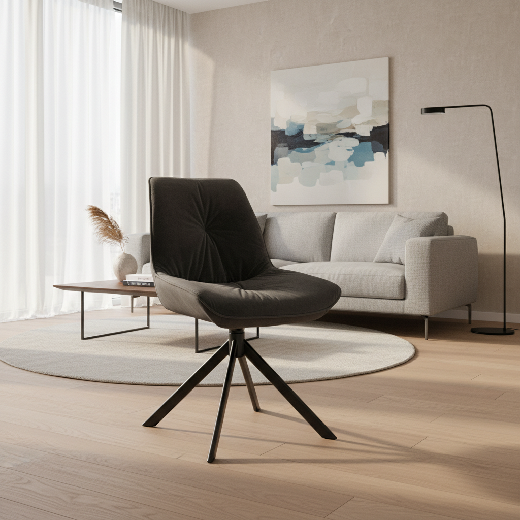 Signal Kreslo BOOGIE I Velvet | čierna