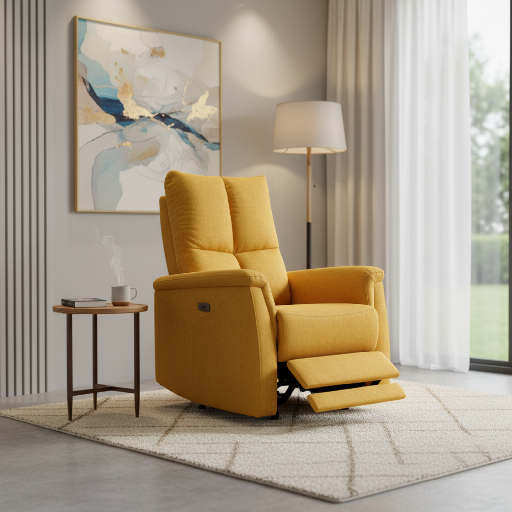 Signal Relaxačné kreslo NEPTUN VELVET | curry