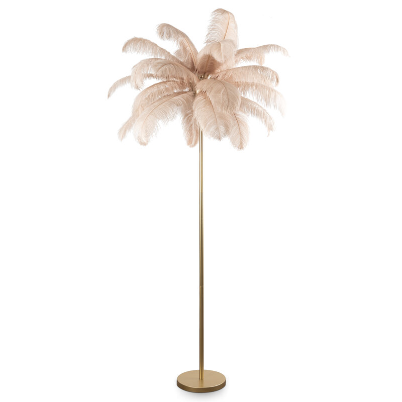 ArtFir Stojaca lampa FERI 01 | béžová/šampaň 95 x 180 cm