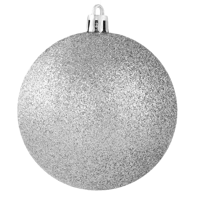 ArtFir Vianočná dekorácia GUĽA 16B | strieborná 10 cm