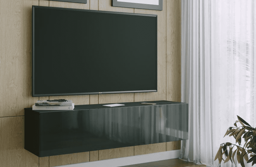 ArtExt Závesný TV stolík JOY | 150 cm Farba: R3 čierny lesk