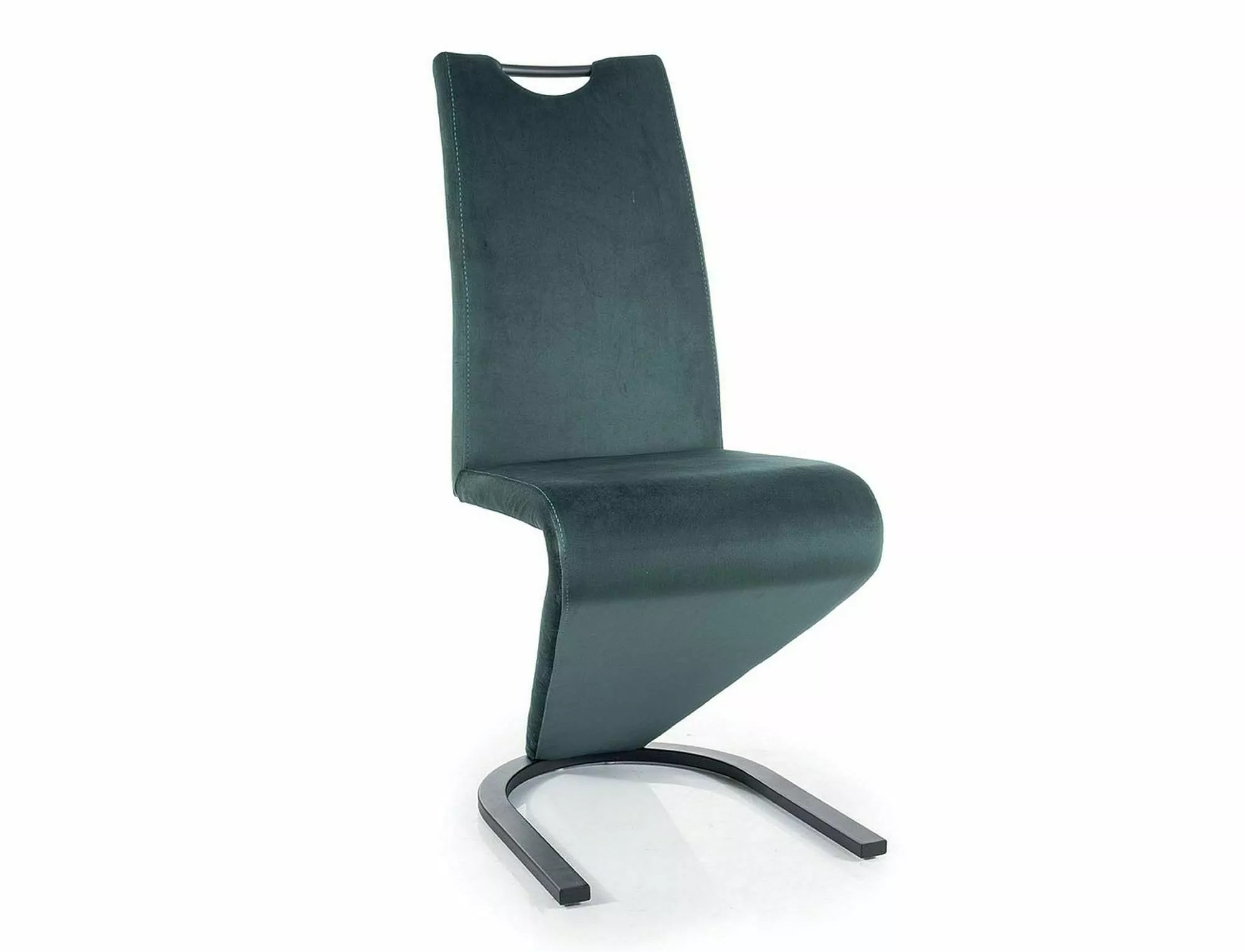 Signal Jedálenská stolička H-090 VELVET | zelená