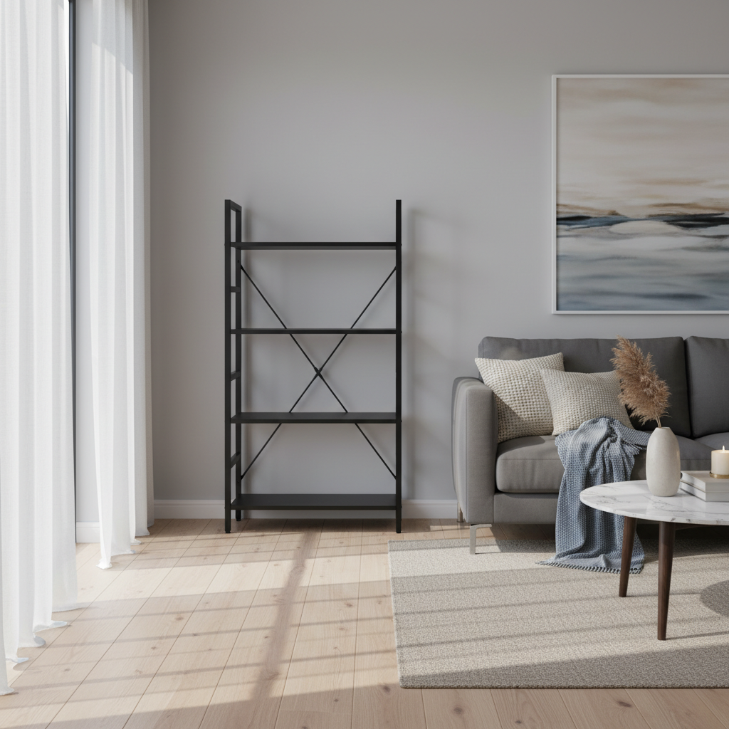 Signal Regál LOFT 4 | čierna