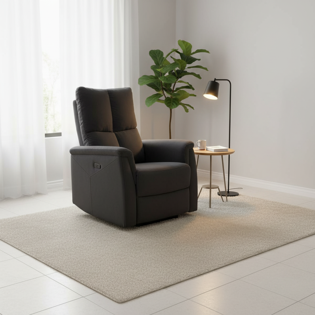 Signal Relaxačné kreslo NEPTUN VELVET | čierna