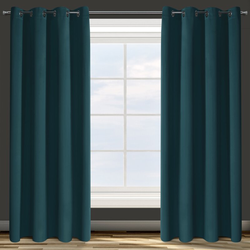 ArtFir Zatemňovací záves PARISA K | tmavotyrkysová 135 x 250 cm