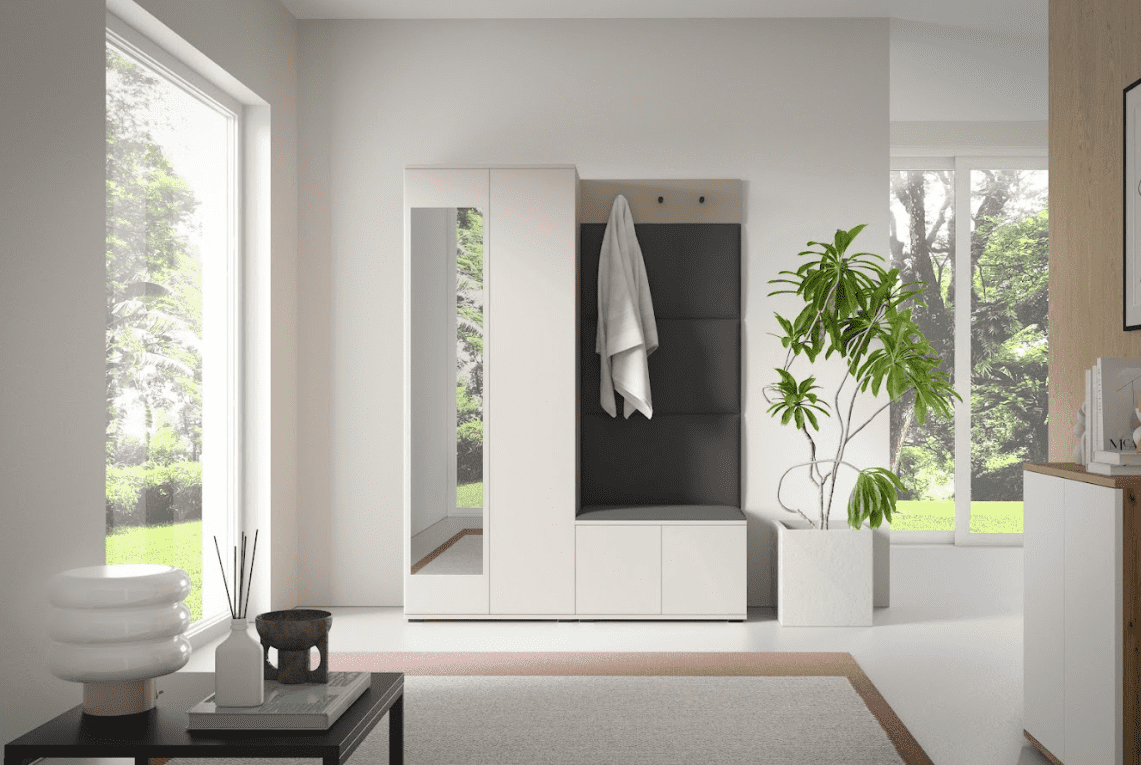 ArtPK Predsieň BIANCO 3 | cashmere so zrkadlom Farba: Trinity 15