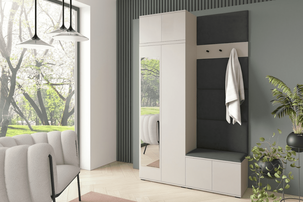 ArtPK Predsieň BIANCO 4 | cashmere so zrkadlom Farba: Trinity 15