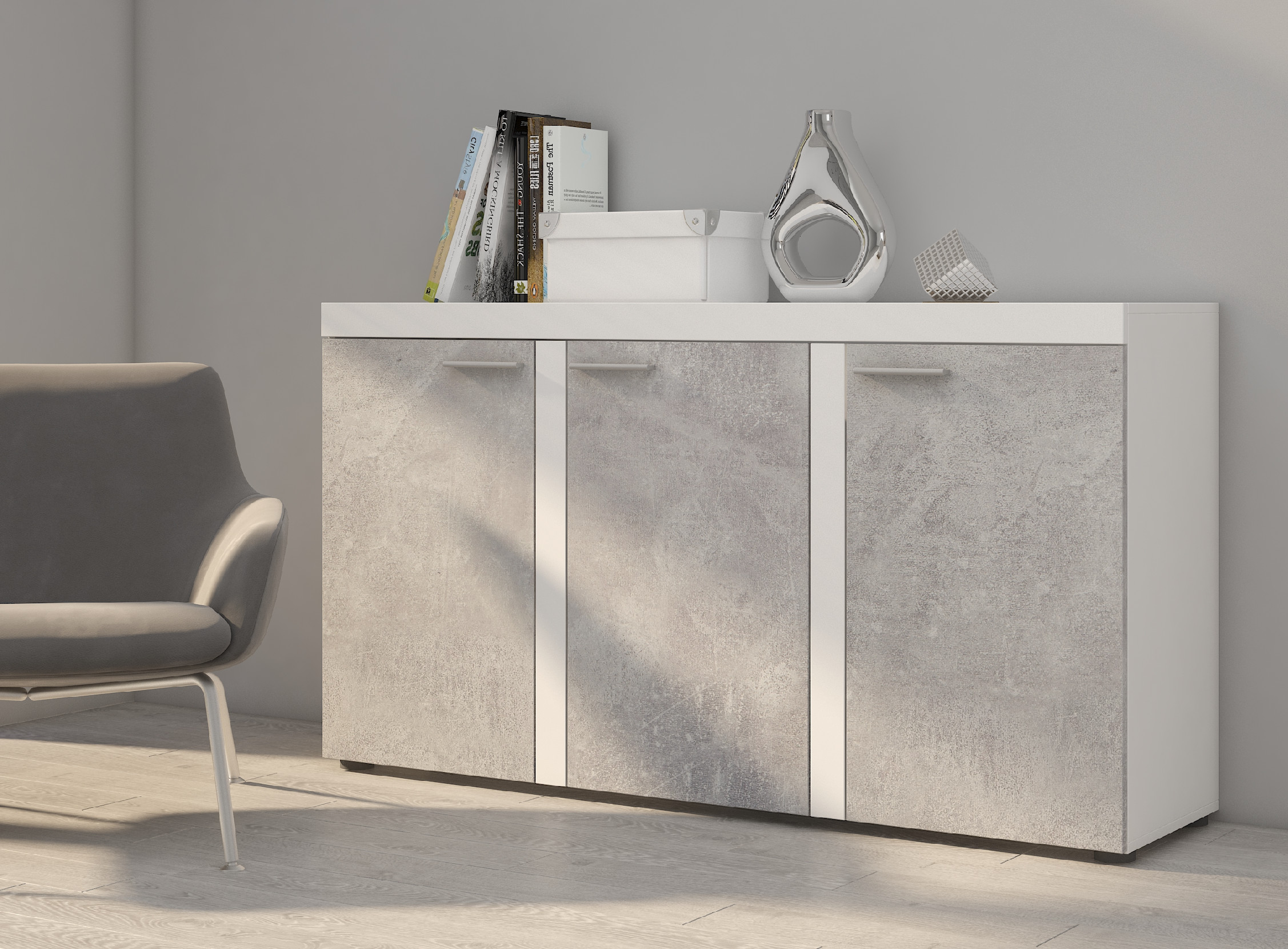 ArtLemp Komoda SUMBA 3F | betón