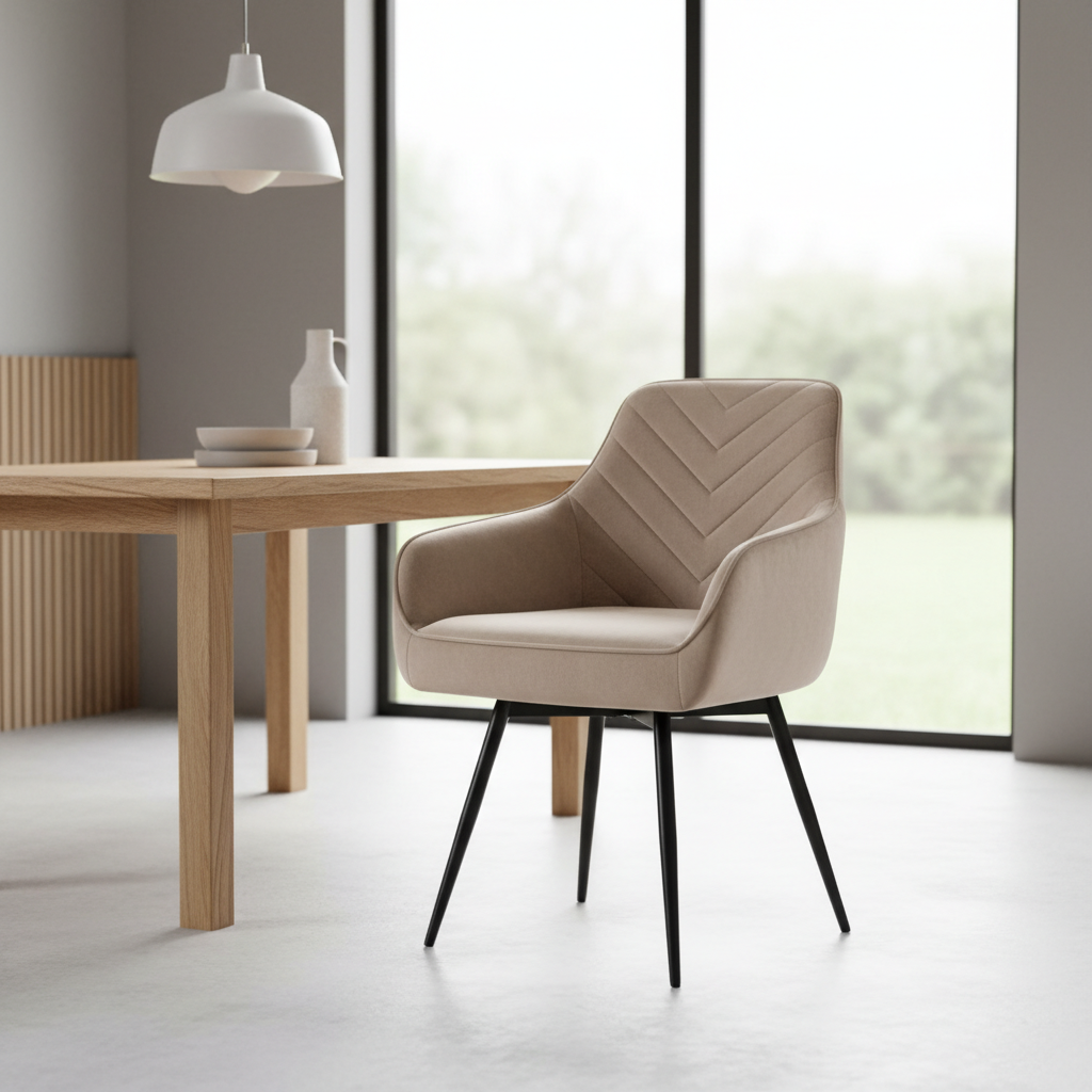 Signal Jedálenská stolička SERVIO VELVET | béžová