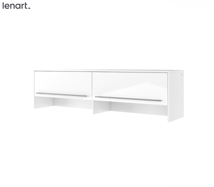 Dig-net nábytok Nadstavec na sklápaciu posteľ Lenart CONCEPT PRO CP-09 | biely lesk