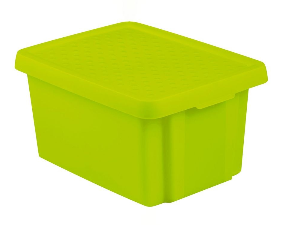 CURVER Úložný box ESSENTIALS 45L s vekom | zelená