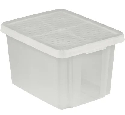 CURVER Úložný box ESSENTIALS 26L s vekom | transparentná