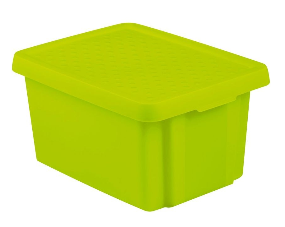 CURVER Úložný box ESSENTIALS 26l s vekom | zelená