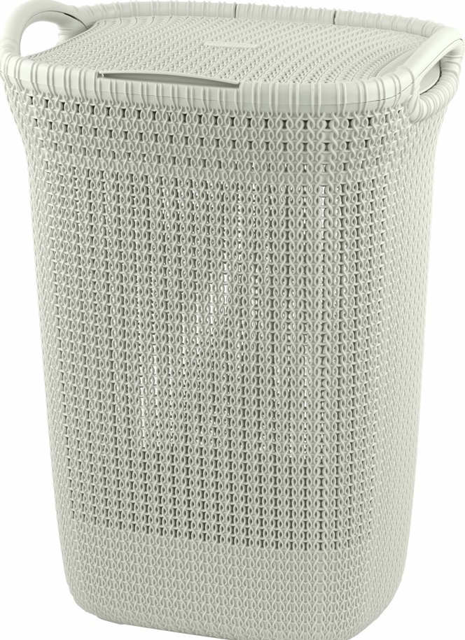 CURVER Kôš na špinavú bielizeň KNIT 57l | krémová