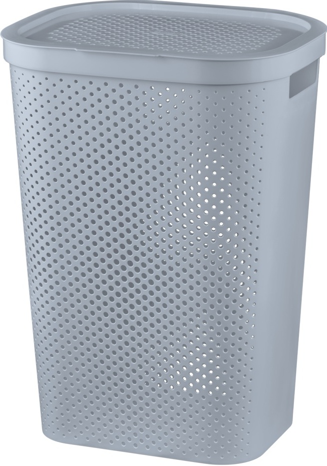 CURVER Kôš na špinavú bielizeň INFINITY DOTS 60L | sivá
