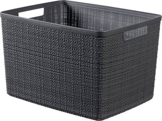 CURVER Košík JUTE L 20L | tmavosivá
