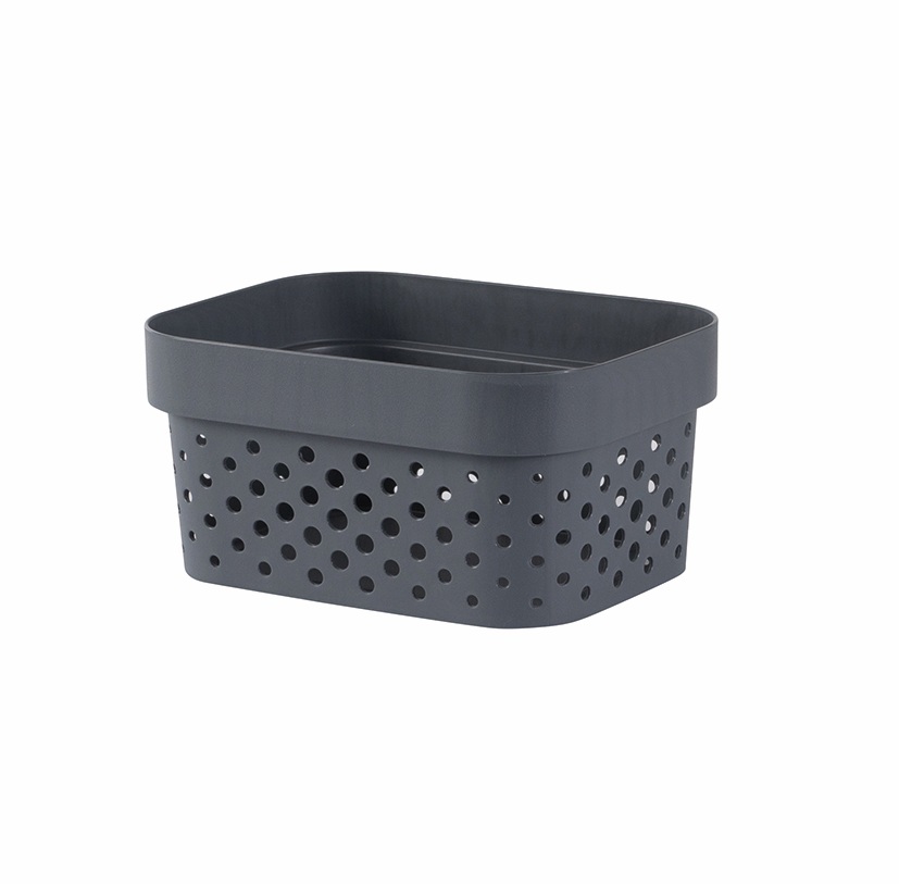 CURVER Úložný box INFINITY DOTS 1.4L | tmavosivá