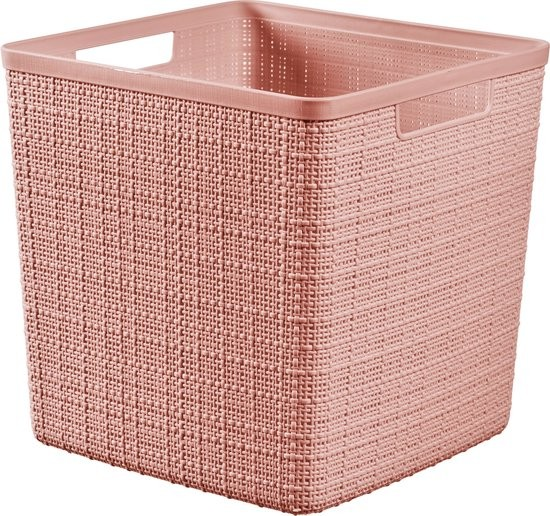 CURVER Košík JUTE 17L kocka | ružová