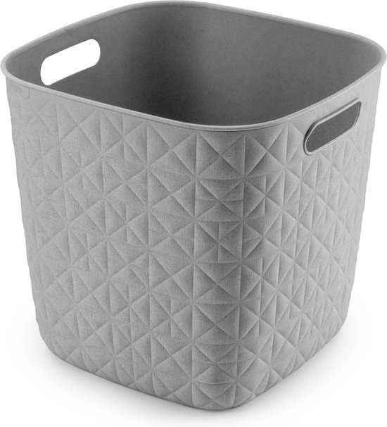 CURVER Košík SOFTEX 15L kocka recyklovaný plast | sivá