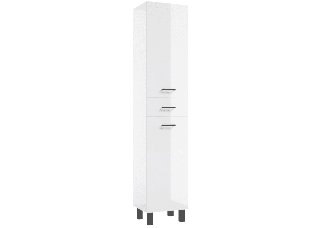 ArtDef Vysoká skrinka do kúpeľne NOVELTY White C35