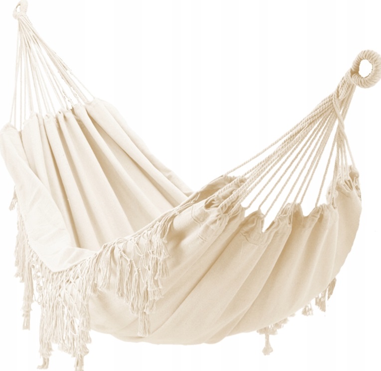 Chomik Záhradná závesná sieť BOHO | béžová 200 x 150 cm
