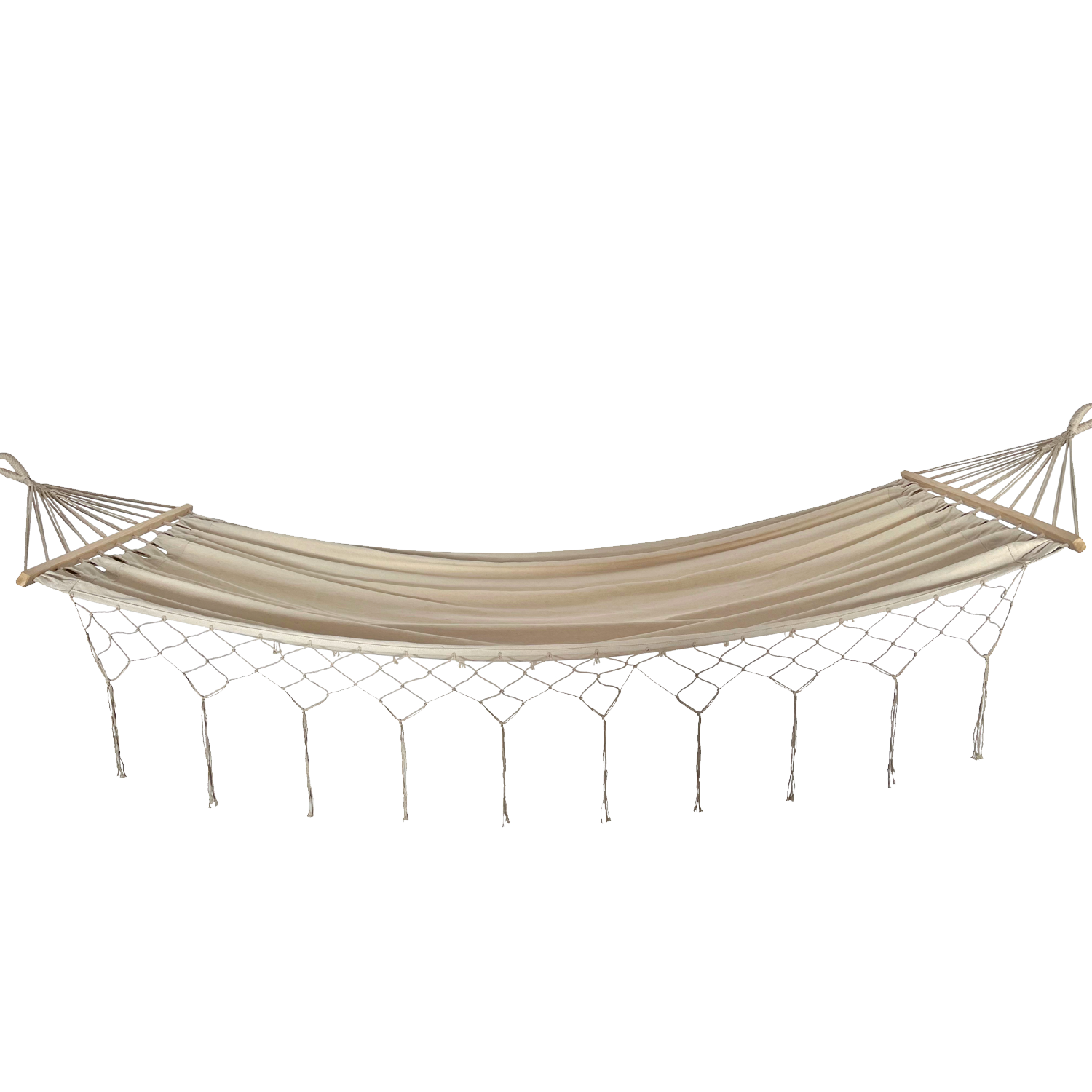 Chomik Záhradná závesná sieť BOHO | béžová 200 x 100 cm