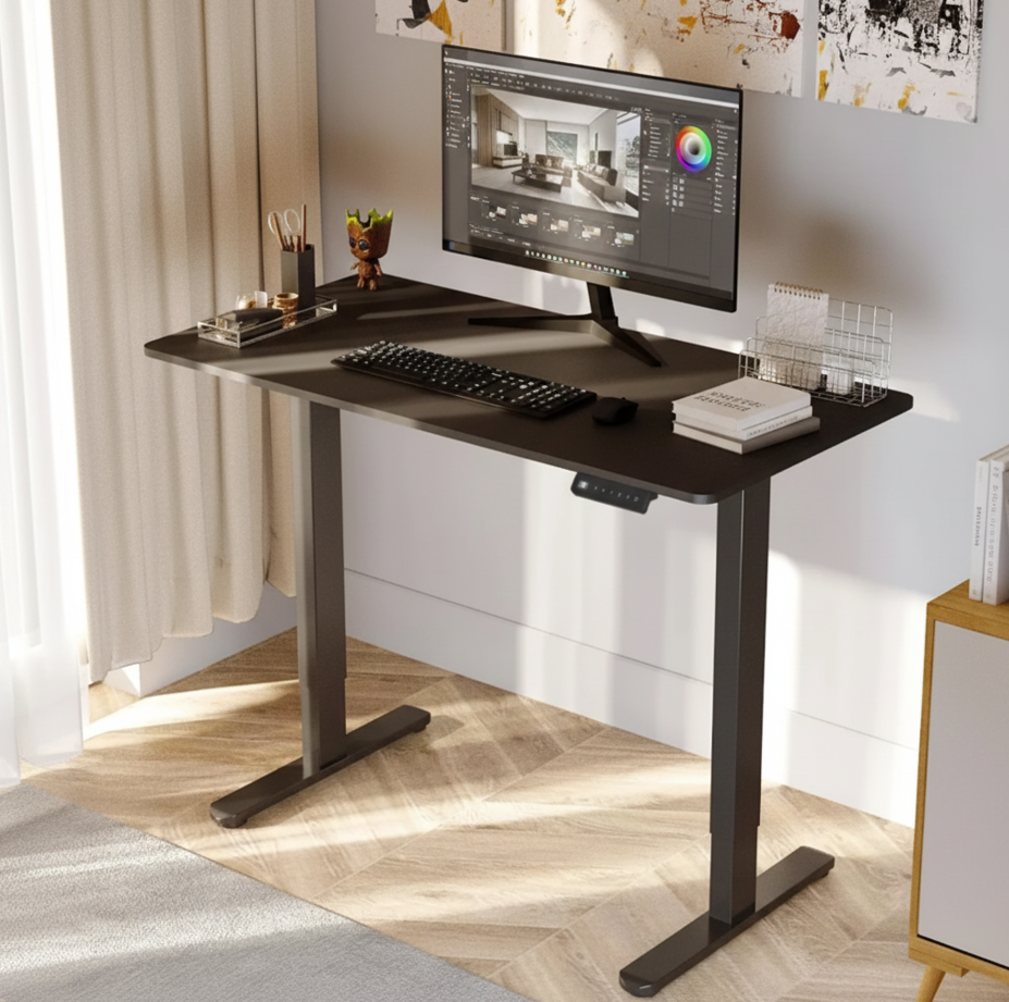 Elvisia Elektrický výškovo nastaviteľný písací stôl YLÖS | čierna 120 x 60 cm