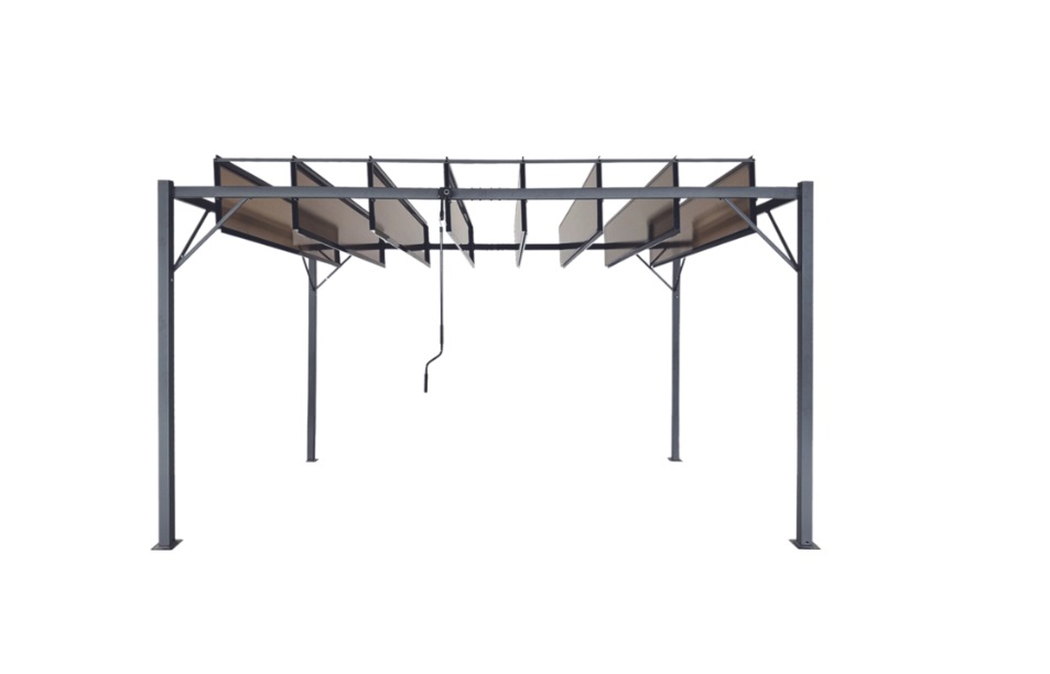 Chomik Záhradná pergola SUNFLEX | hnedá 300 x 400 cm