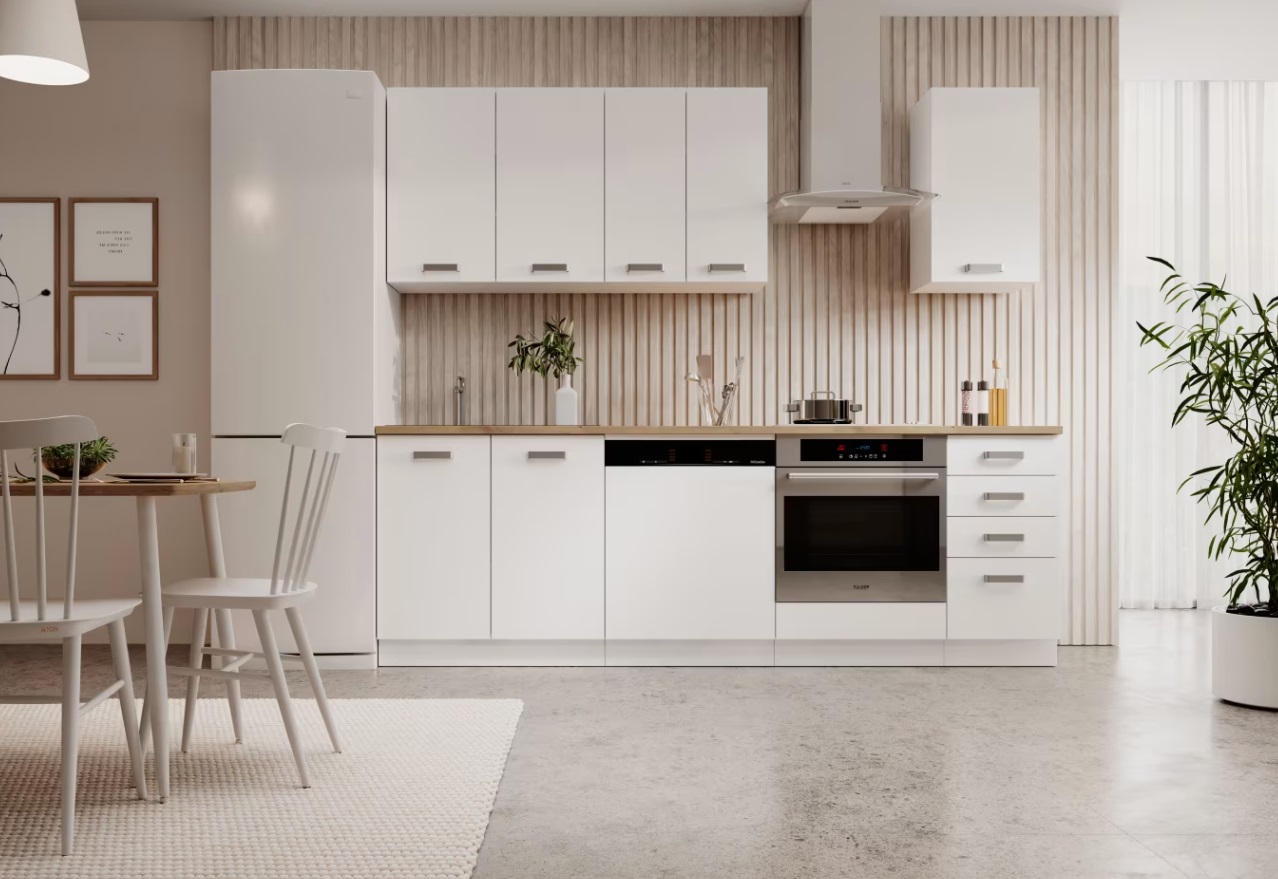 ArtAdrk Kuchynská linka BUBBLE | 180 - 240 cm biela