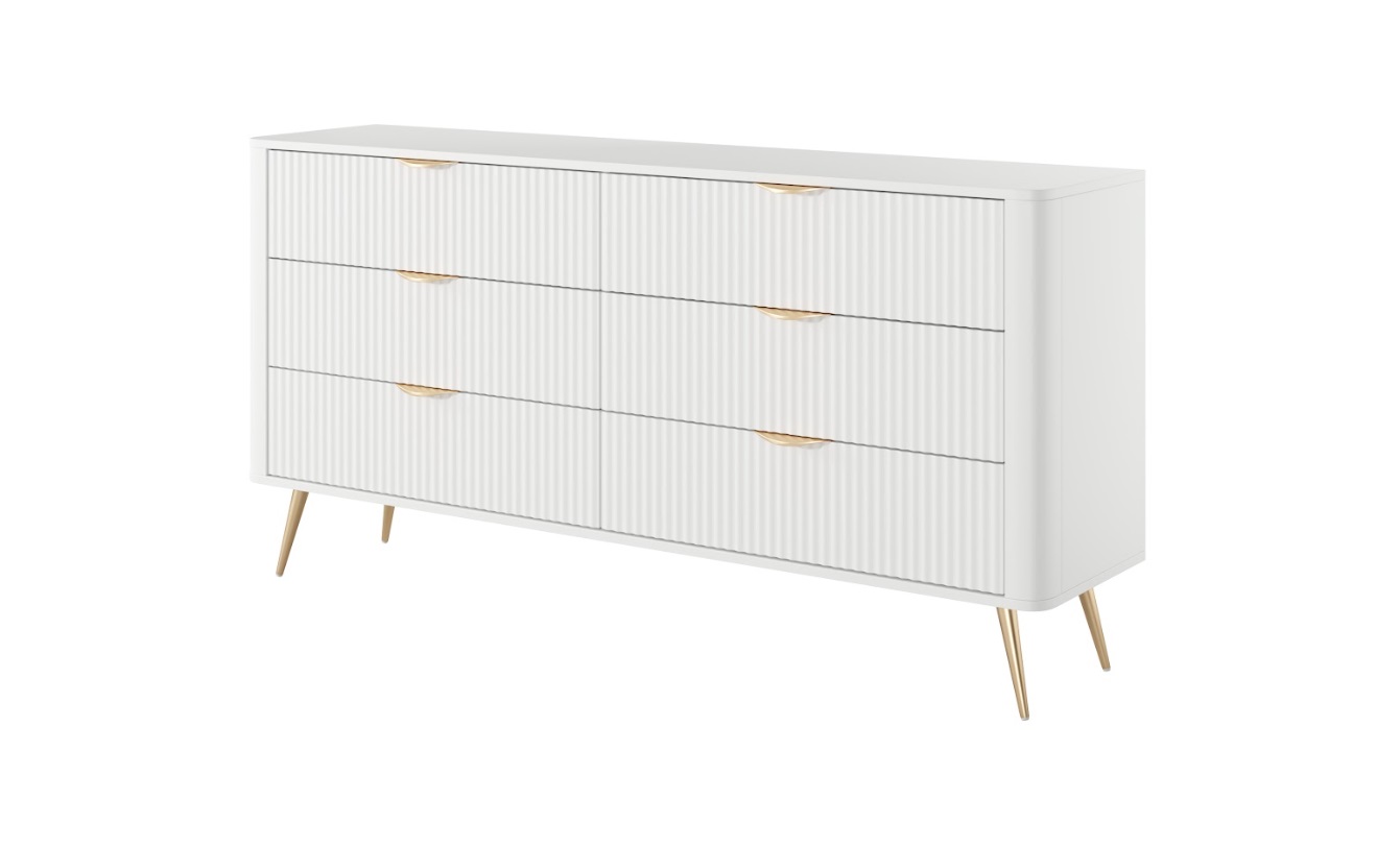 ArtLas Komoda LINA 163 6S | biela