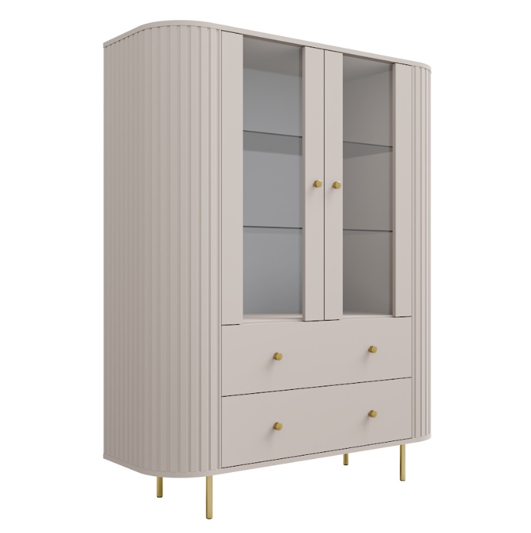 ArtLemp Vitrína VAOLIA 2F2S | pieskovo béžová