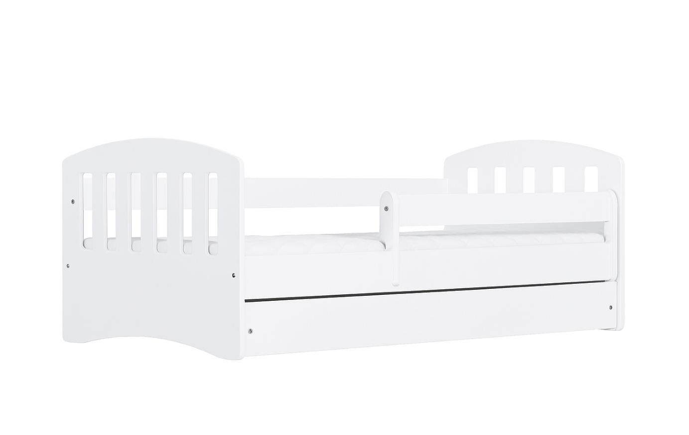 Elvisia Posteľ CLASSIC 1 so zásuvkou | biela 80 x 180 cm