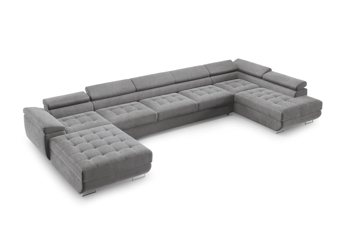 ArtPK Rohová sedacia súprava BENJAMIN U XL Farba: Monolith 85