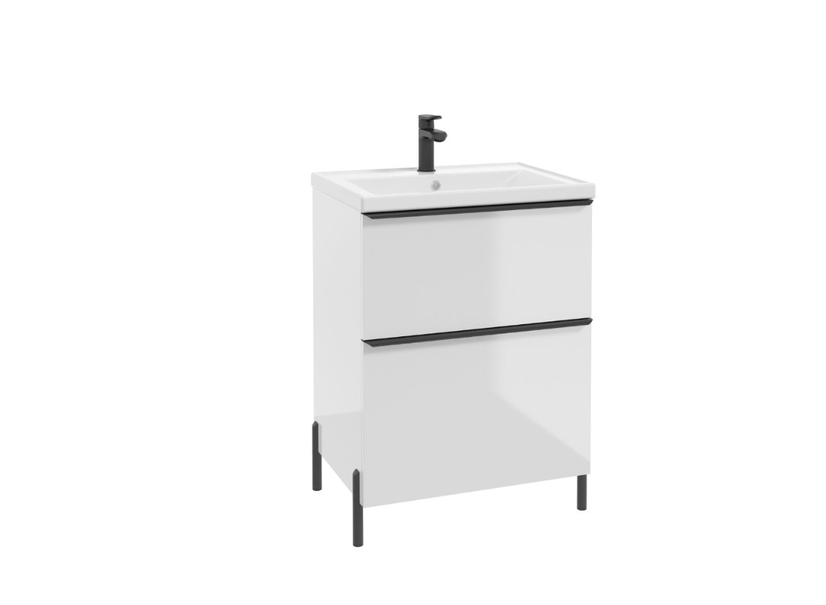 ArtDef Skrinka pod umývadlo NINO WHITE | D60/45 cm