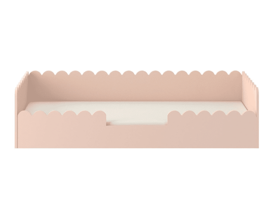 ArtBel Detská jednolôžková posteľ BOOK NOOK so zásuvkou | ružová 80 x 160 cm