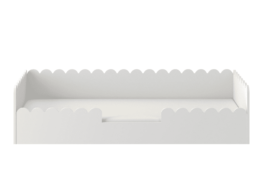 ArtBel Detská jednolôžková posteľ BOOK NOOK so zásuvkou | biela 80 x 160 cm