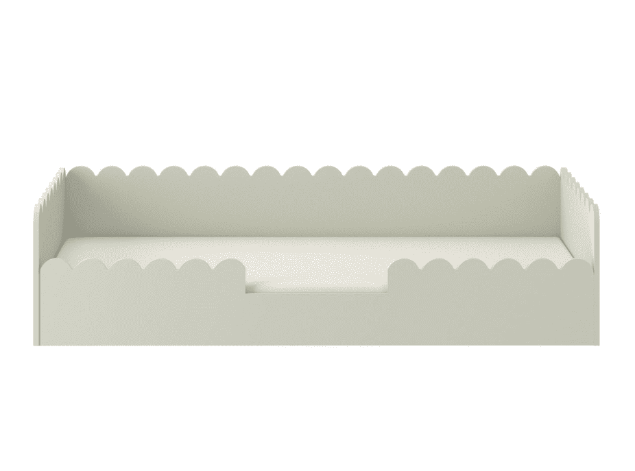 ArtBel Detská jednolôžková posteľ BOOK NOOK so zásuvkou | zelená 80 x 160 cm