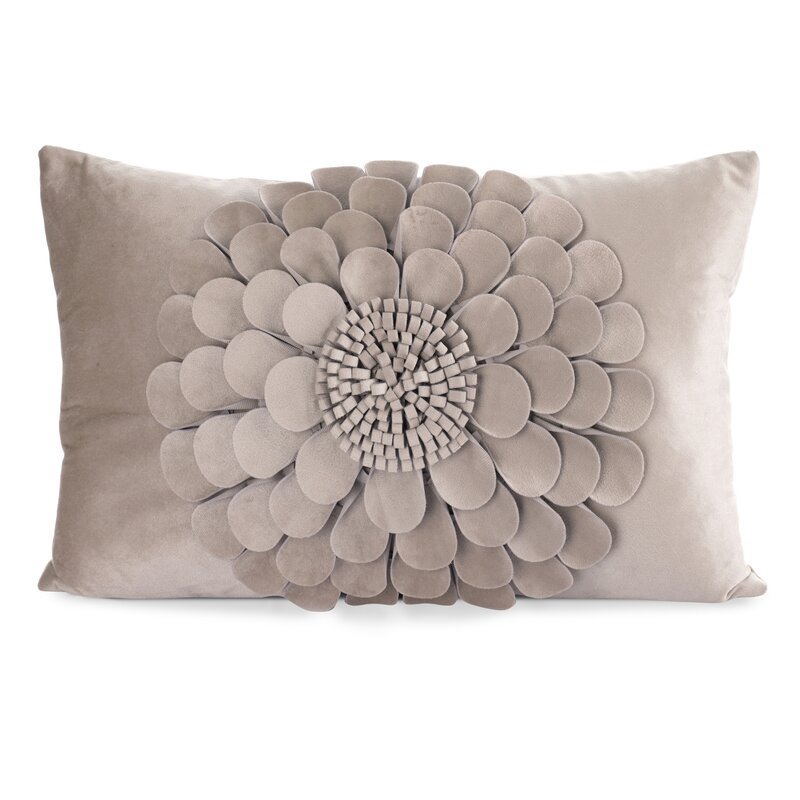 ArtFir Obliečka na vankúš FLORES 2 | béžová 30 x 50 cm