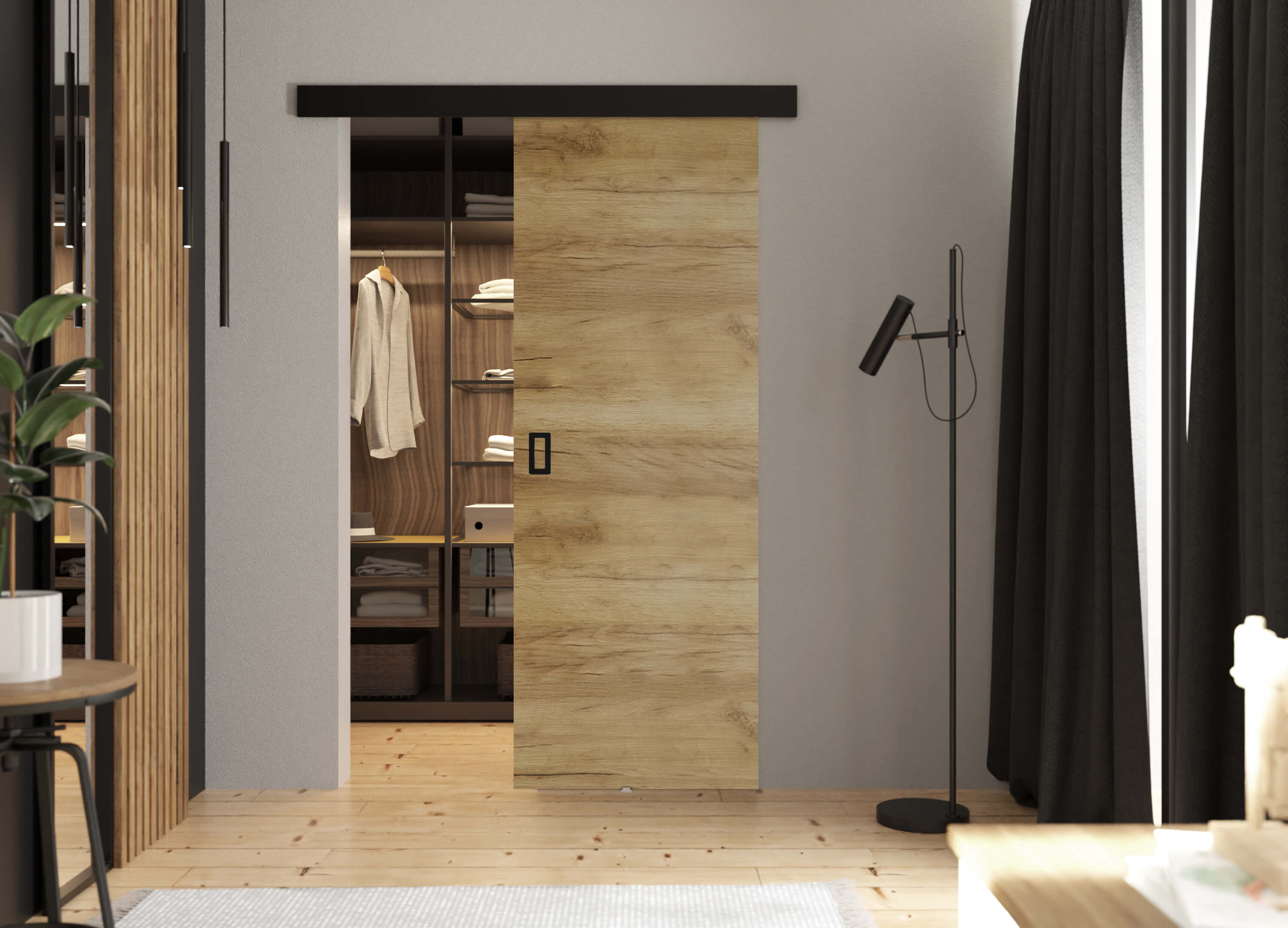 KIER Posuvné dvere WERDI | 60 cm Farba: Dub craft zlatý