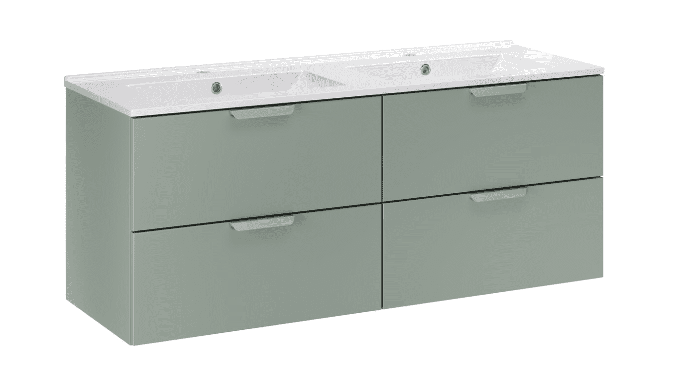 ArtCom Kúpeľňová skrinka s umývadlom ASTER Green U120cm | 120 cm